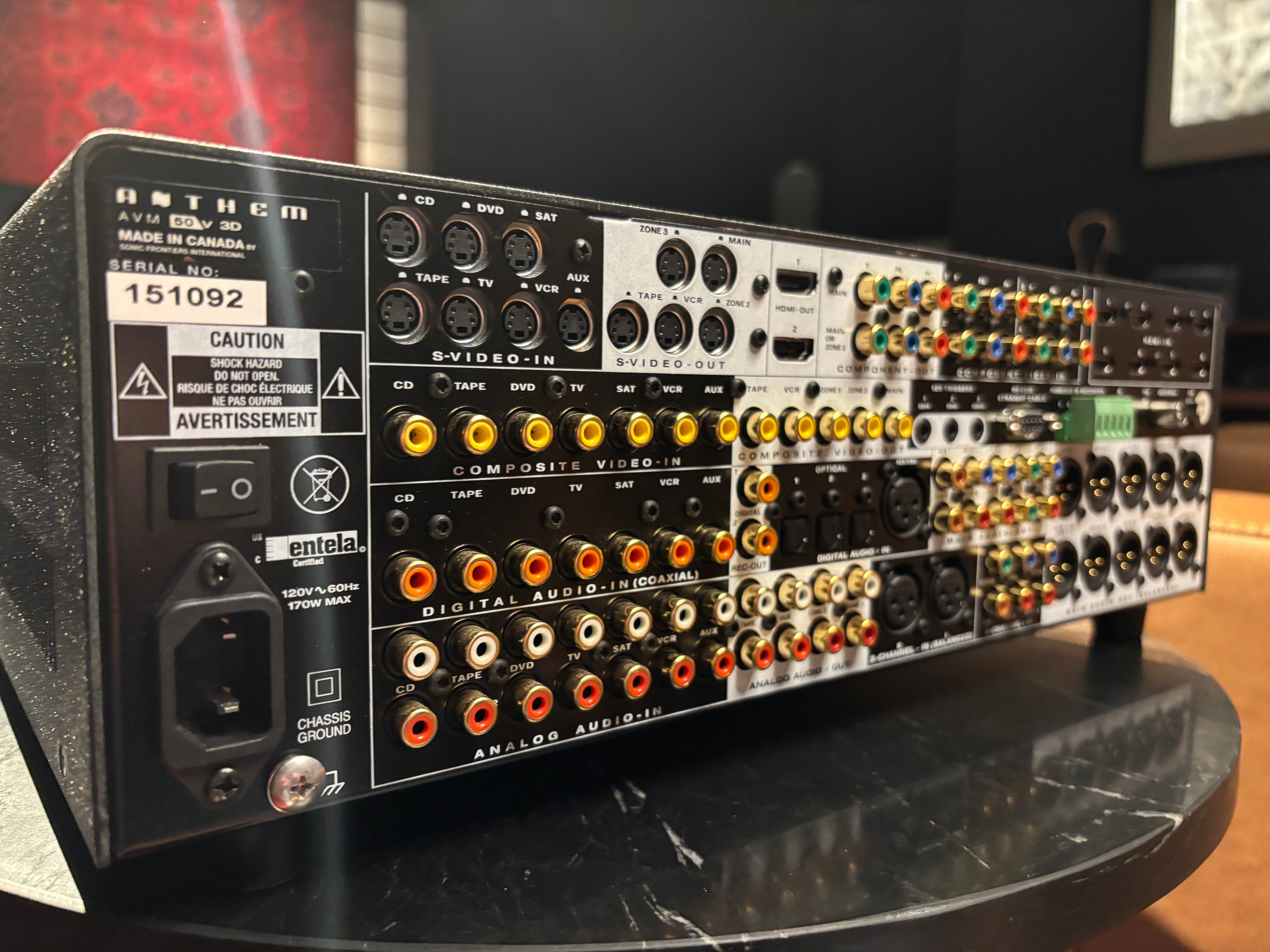 PRE-OWNED AVM 50V 7.1-channel A/V processor with Anthem Room Correction (ARC)