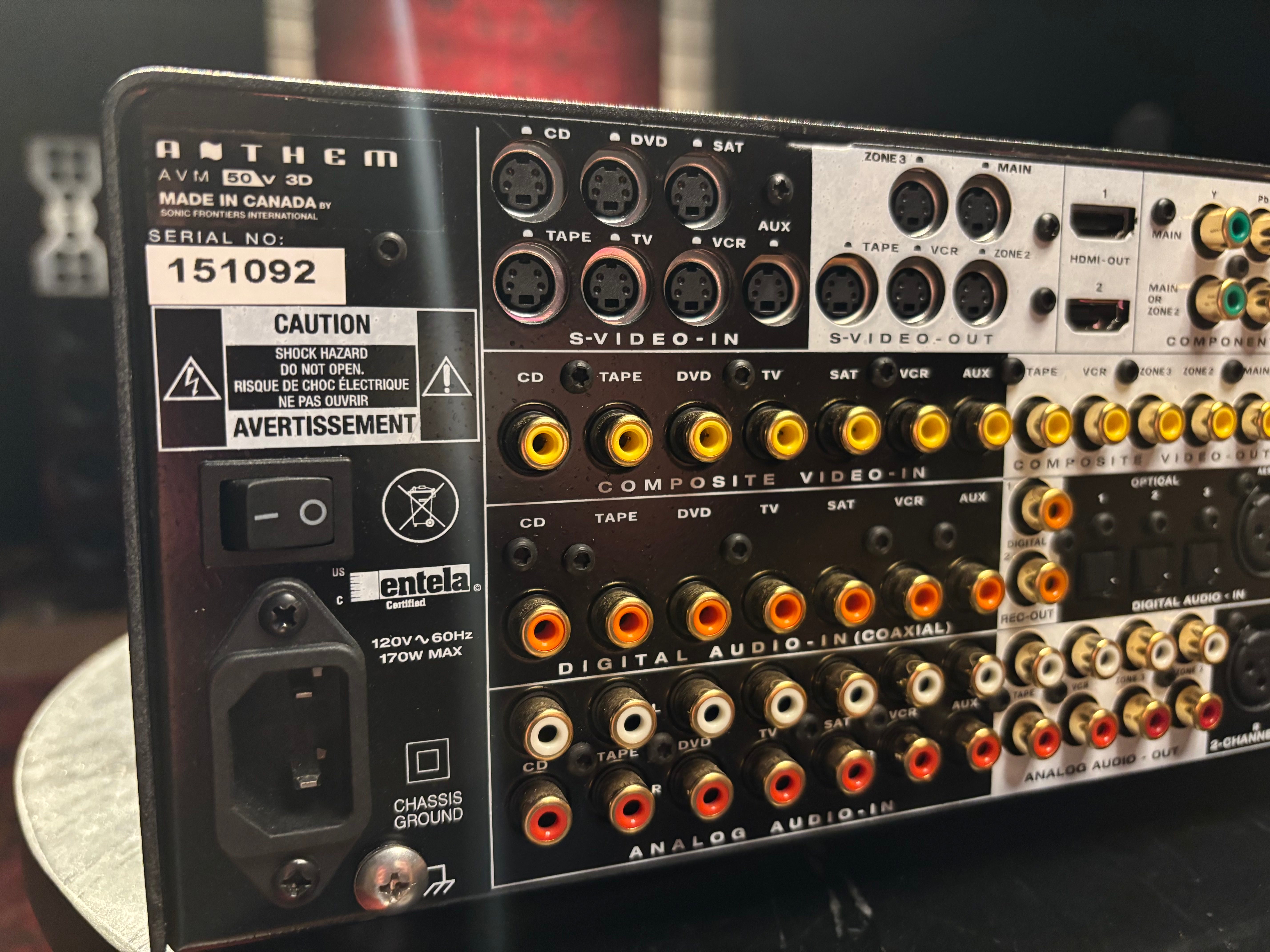 PRE-OWNED AVM 50V 7.1-channel A/V processor with Anthem Room Correction (ARC)