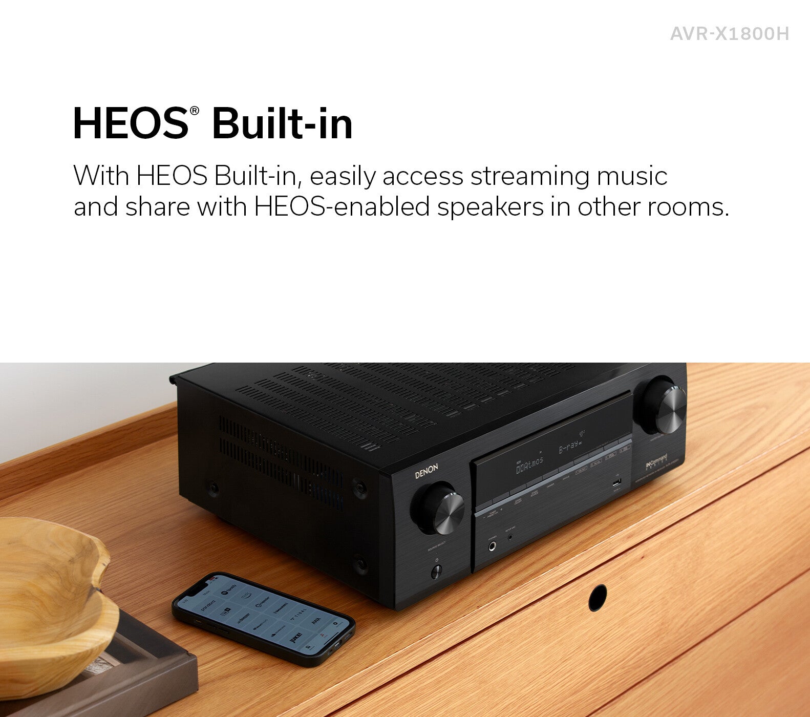AVR-X1800H 7.2 Ch. 175W 8K AV Receiver with HEOS® Built-in