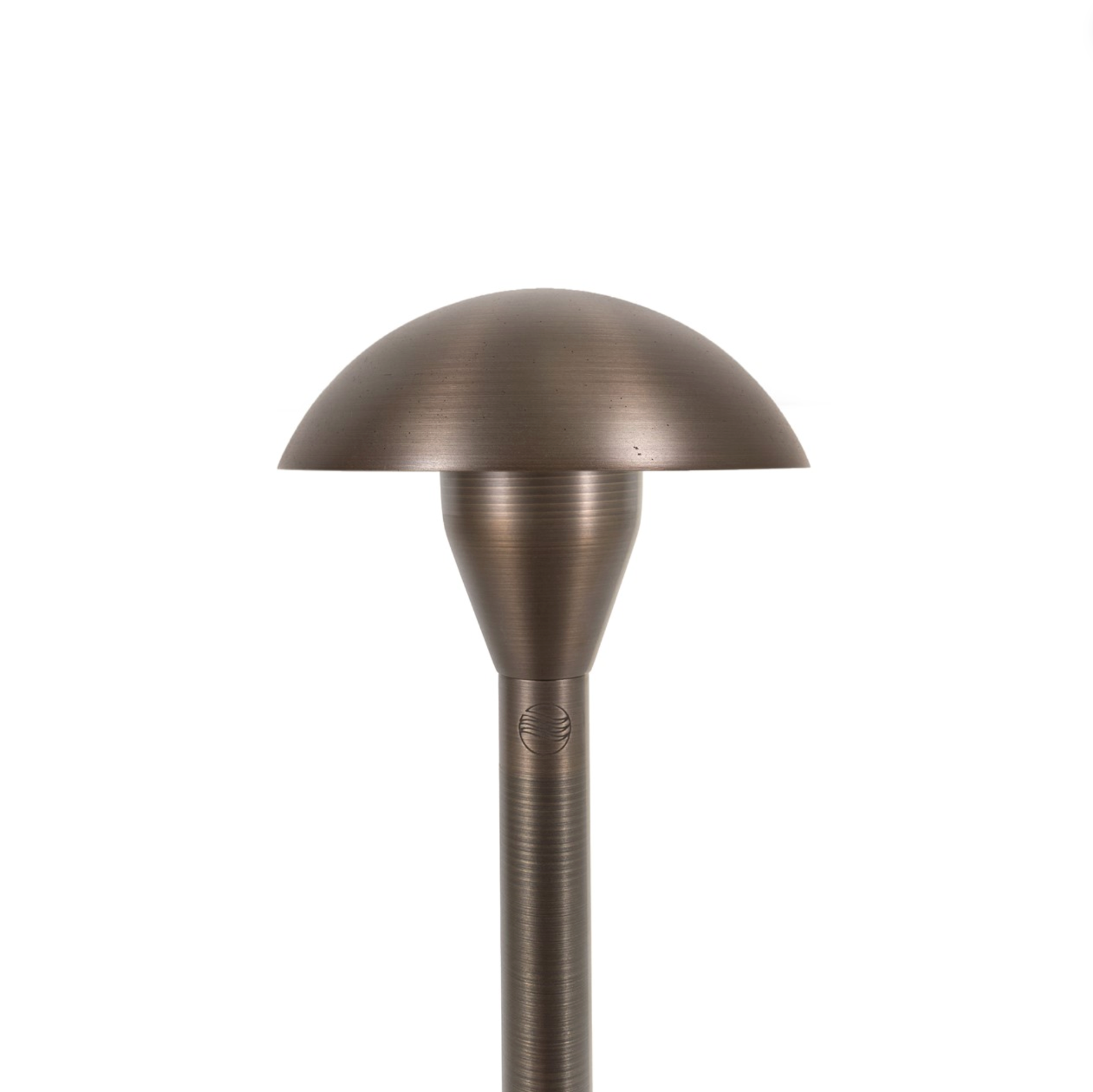 FLEX Large Mushroom Hat Path Light - Vintage Brass