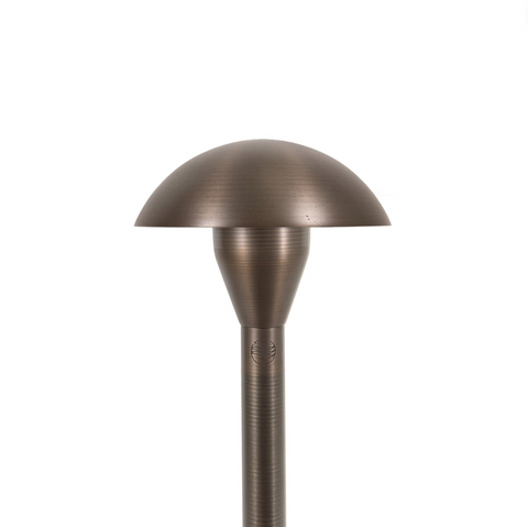 Mushroom Hat Path Lighting Kit with Y-Cable & Stake - 6" 1.5W