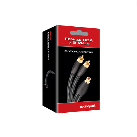 FLX-X M22F RCA Splitter ( RCA Female to 2 Male RCA )