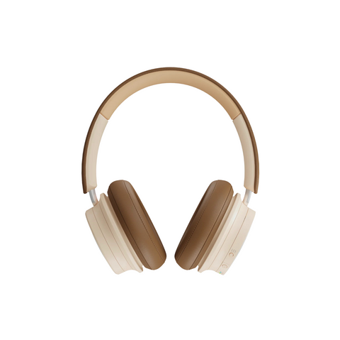 IO-8 Premium Wireless Hi-Fi Headphones - Caramel White