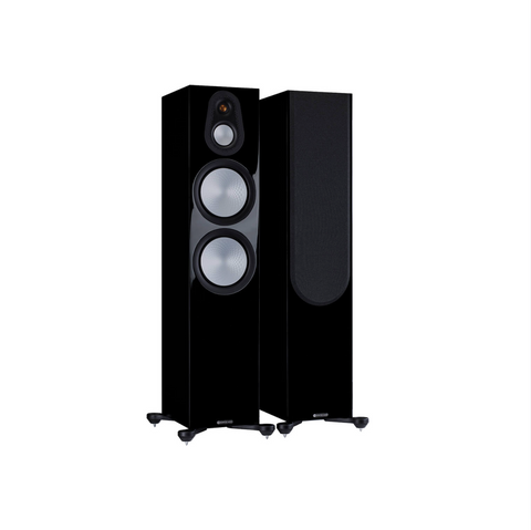 Monitor Audio Silver 500 Floorstanding Speaker - High Gloss Black - DEMO PAIR