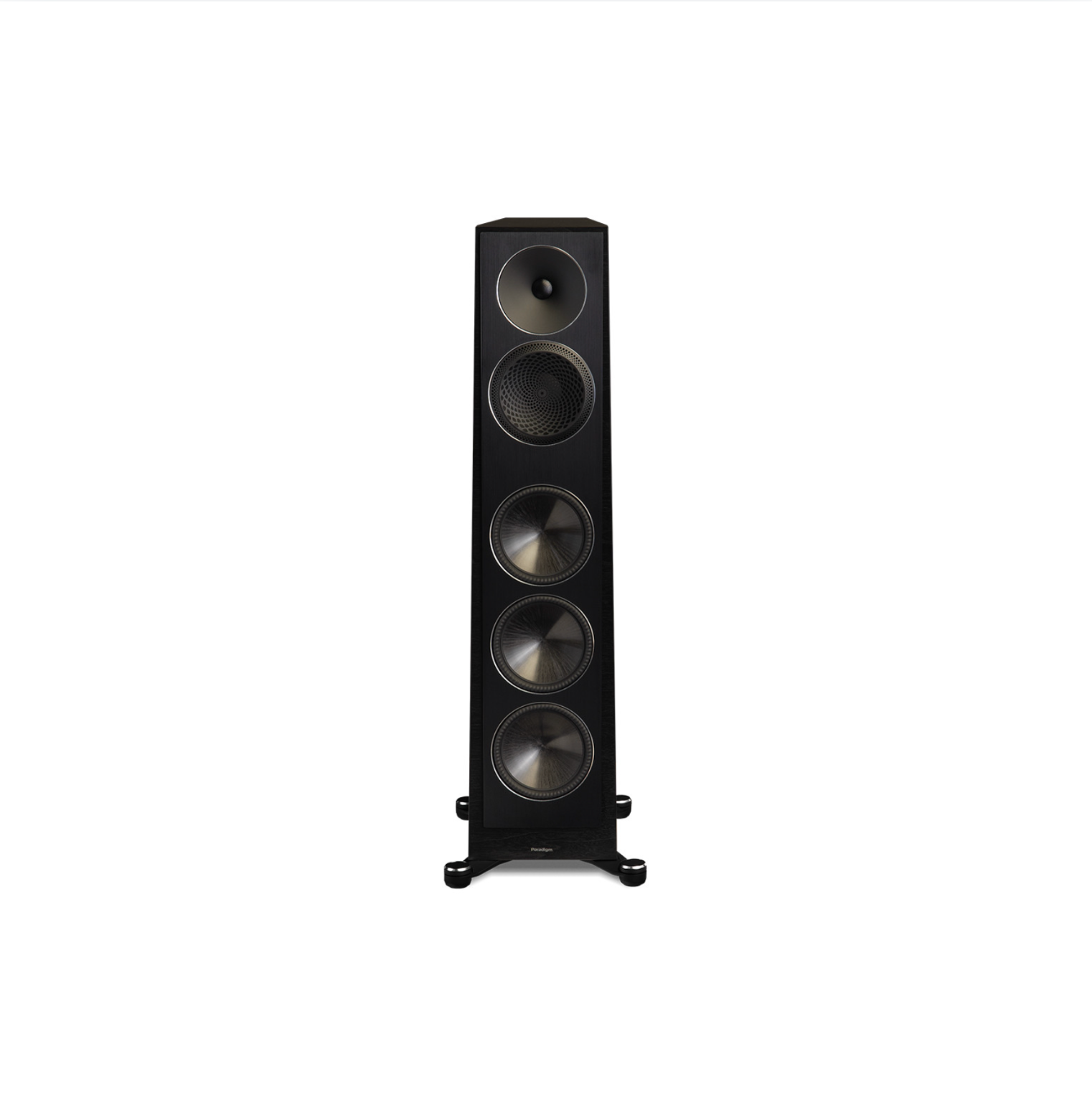 FOUNDER 100F Floorstanding Speaker Pair - Black Walnut