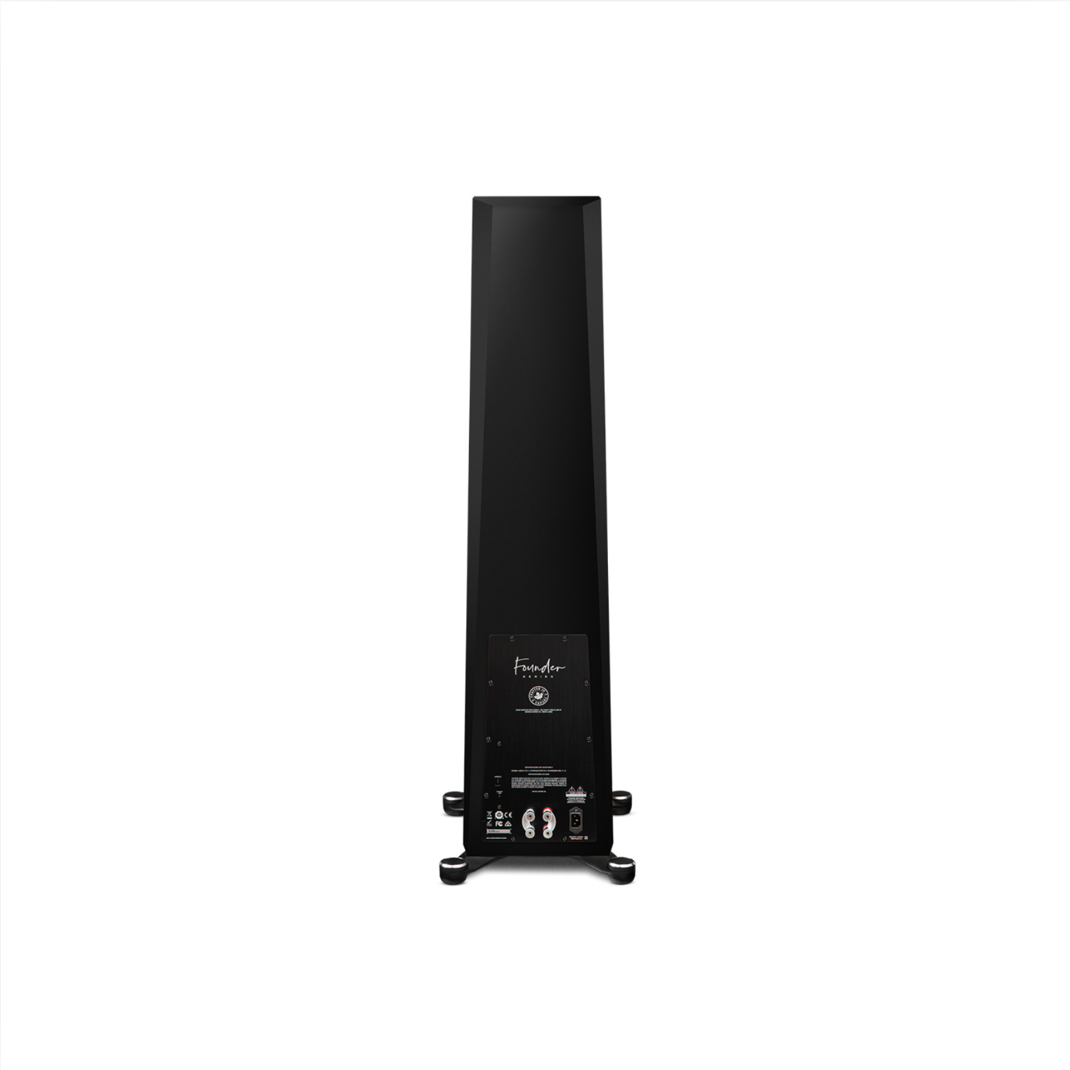 FOUNDER 120H Hybrid Floorstanding Speaker Pair - Piano Black