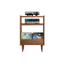 Luxe Turntable Stand - Natural Walnut