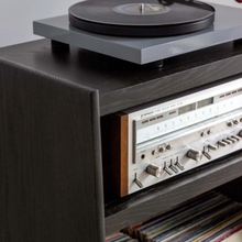 Luxe Turntable Stand - Natural Walnut