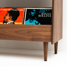 Luxe 4-Bay Record Stand - Natural Walnut