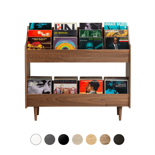 Luxe 4-Bay Record Stand - Ash (Multiple Colours Available)