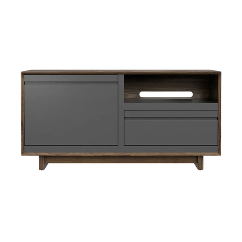 Aero 51" LP Media Storage Console - Natural Walnut