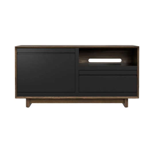 Aero 51" LP Media Storage Console - Natural Walnut