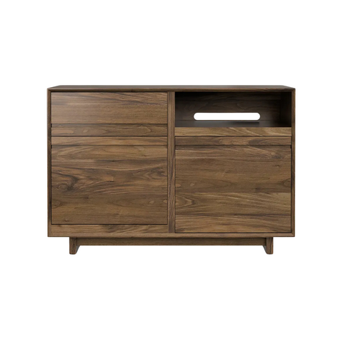 Aero 51" Media Storage Cabinet - Natural Walnut