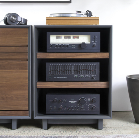 Aero 25.5" Audio Rack - Natural Walnut