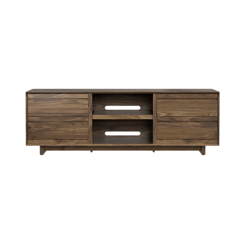 Aero 76.5" Media Console - Natural Walnut