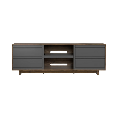 Aero 76.5" Media Console - Natural Walnut