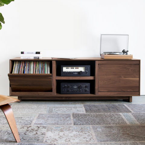 Aero 76.5" Media Console - Natural Walnut