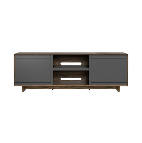 Aero 76.5" LP Storage Console - Natural Walnut