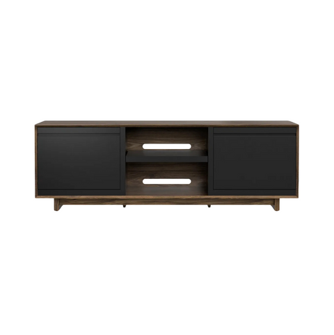 Aero 76.5" LP Storage Console - Natural Walnut