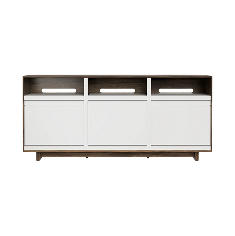 Aero 76.5" LP Media Storage Console - Natural Walnut