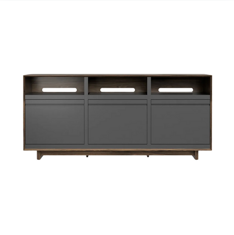 Aero 76.5" LP Media Storage Console - Natural Walnut