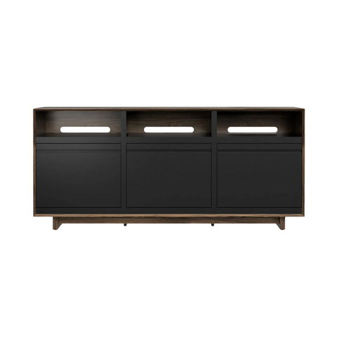 Aero 76.5" LP Media Storage Console - Natural Walnut