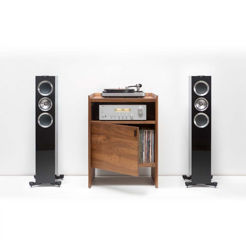 Unison 24″ Record Stand - Natural Walnut