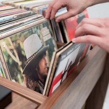 Unison 52″ Record Stand - Natural Walnut