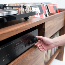 Unison 52″ Record Stand - Natural Walnut