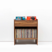 Unison Vinyl Storage Cabinet - Natural Walnut