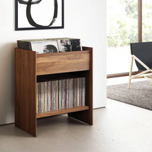 Unison Vinyl Storage Cabinet - Natural Walnut