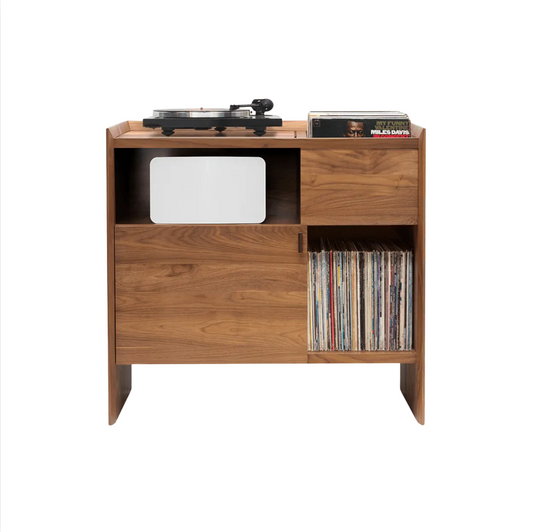 Unison 38″ Sonos Record Stand - Natural Walnut