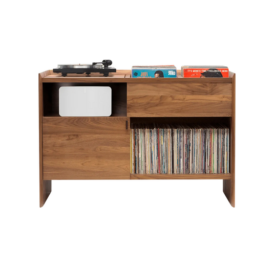 Unison 52″ Sonos Record Stand - Natural Walnut