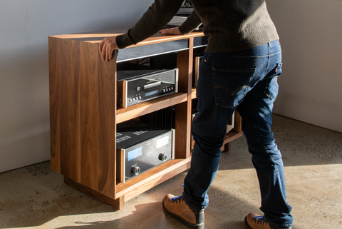 McIntosh x Symbol Audio Cabinet - 76.5" x 34.5" Rack - Walnut