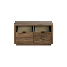 Dovetail 2 × 1 Storage Cabinet - Natural Walnut