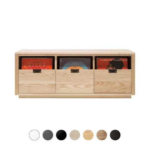 Dovetail 3 × 1 Storage Cabinet - Ash (Multiple Colours Available)