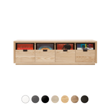 Dovetail 4 × 1 Storage Cabinet - Ash (Multiple Colours Available)