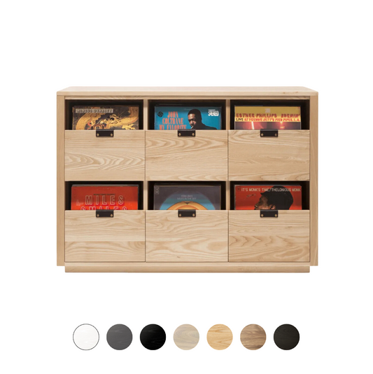 Dovetail 3x2 Vinyl Storage Cabinet - Ash (Multiple Colours Available)