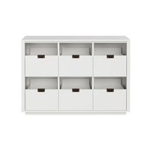 Dovetail 3x2 Vinyl Storage Cabinet - Ash (Multiple Colours Available)