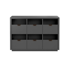 Dovetail 3x2 Vinyl Storage Cabinet - Ash (Multiple Colours Available)