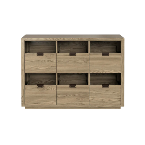 Dovetail 3x2 Vinyl Storage Cabinet - Ash (Multiple Colours Available)