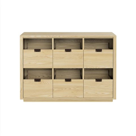 Dovetail 3x2 Vinyl Storage Cabinet - Ash (Multiple Colours Available)