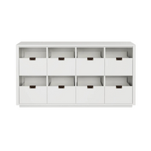 Dovetail 4x2 Vinyl Storage Cabinet - Ash (Multiple Colours Available)