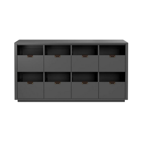 Dovetail 4x2 Vinyl Storage Cabinet - Ash (Multiple Colours Available)