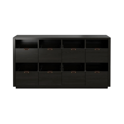 Dovetail 4x2 Vinyl Storage Cabinet - Ash (Multiple Colours Available)