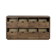 Dovetail 4x2 Vinyl Storage Cabinet - Natural Walnut