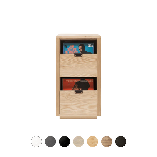 Dovetail 1 × 2 Storage Cabinet - Ash (Multiple Colours Available)