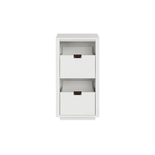 Dovetail 1 × 2 Storage Cabinet - Ash (Multiple Colours Available)