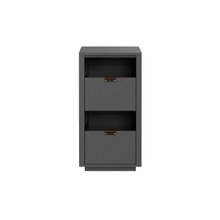 Dovetail 1 × 2 Storage Cabinet - Ash (Multiple Colours Available)