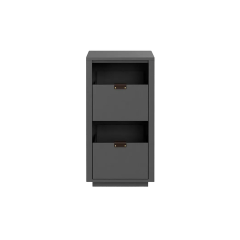 Dovetail 1 × 2 Storage Cabinet - Ash (Multiple Colours Available)